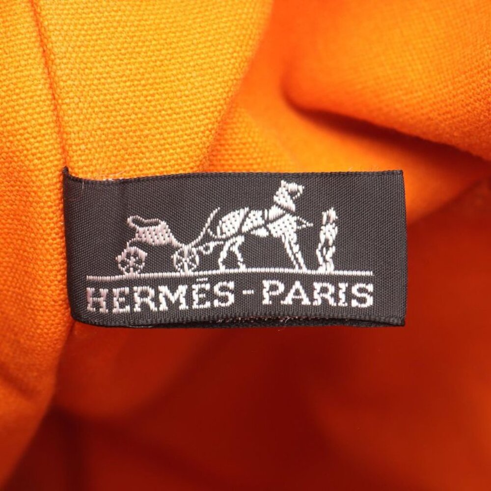 Hermes Tote Bag Fourre Tout Cabas Orange Canvas Fourre Tout Cabas - Picture 4 of 14